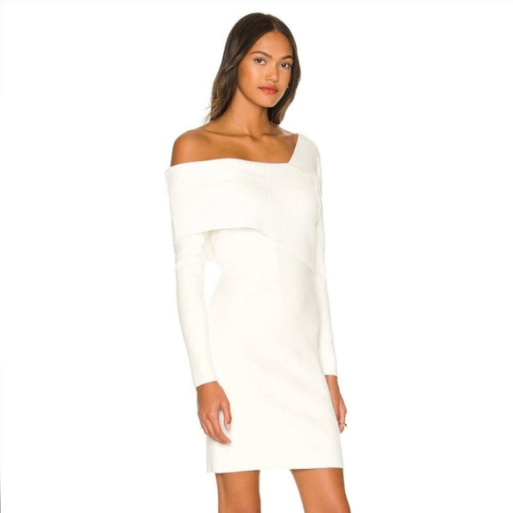 Elegant Off-Shoulder White Dress